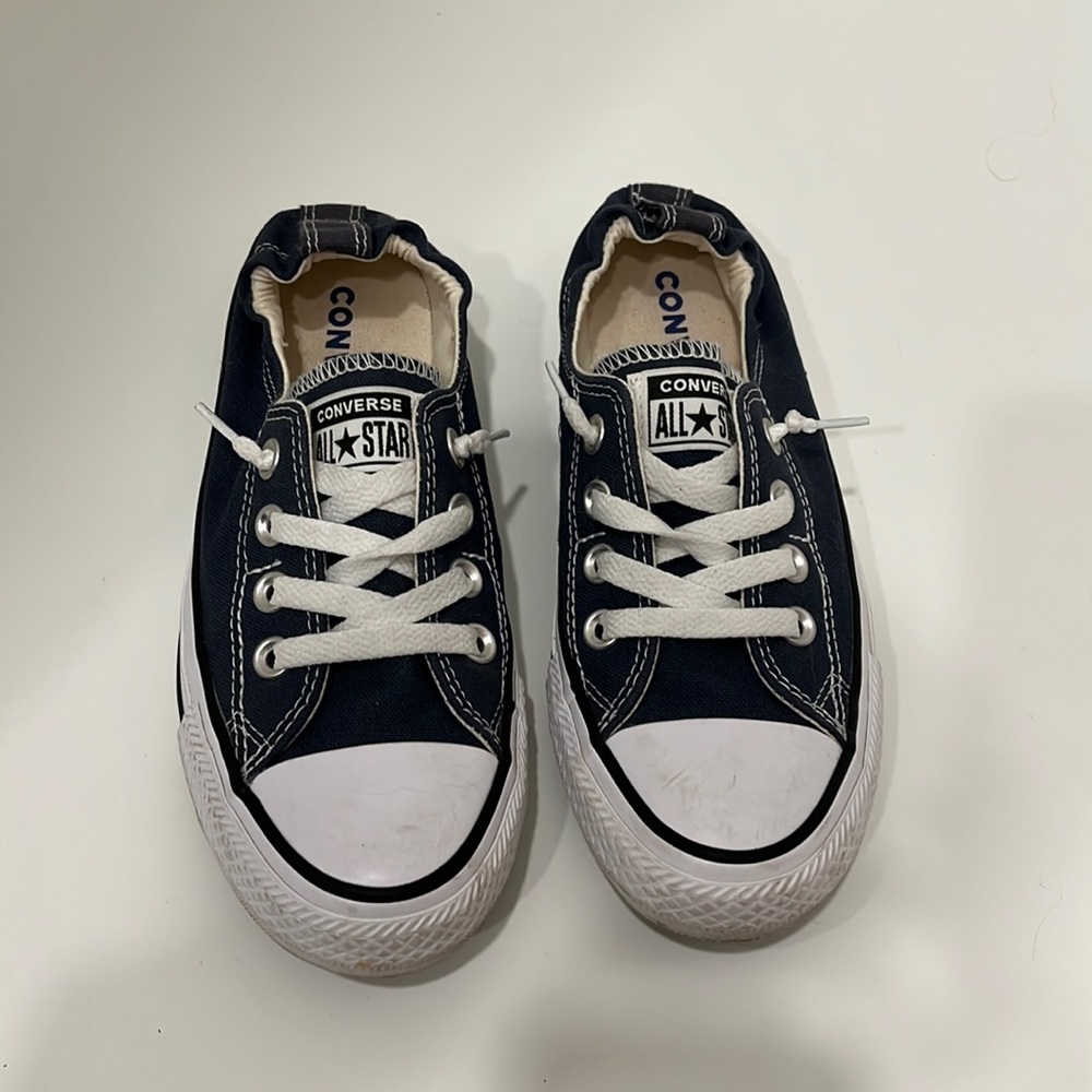 Converse navy blue all star used size 6.5 women
